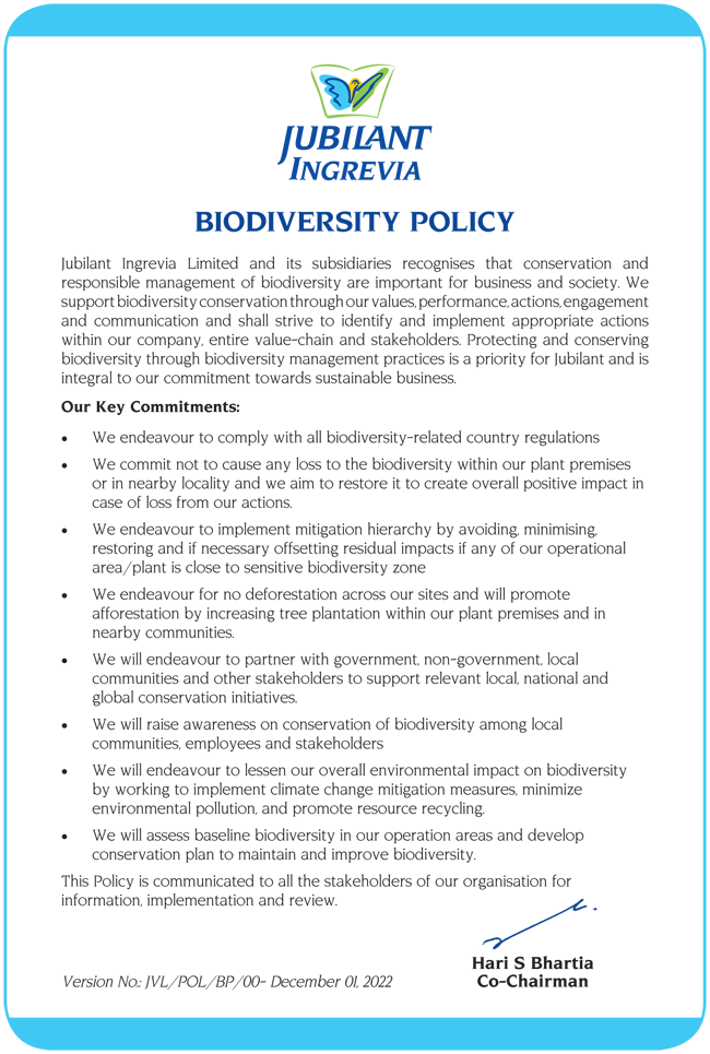 biodiversity policy